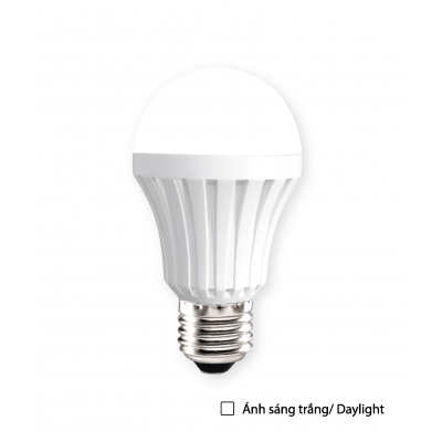 Đèn led bulb thân nhựa Điện Quang ĐQ LEDBUA70 07765 (7W Daylight chụp cầu mờ)