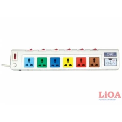 Ổ cắm kéo dài công suất lớn 6 ổ
