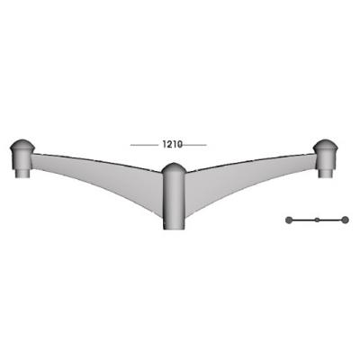 Tay Gắn Cột 2 Đèn Lioa TCHD500-2