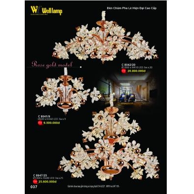Đèn Chùm Pha Lê Cao Cấp C 8041/9 - 8042/20 - 8647/25