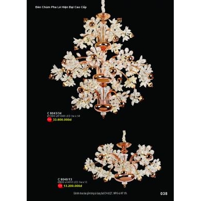Đèn Chùm Pha Lê Cao Cấp C 8040/13 - 8043/34