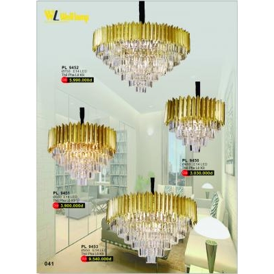 Đèn Chùm Pha Lê Cao Cấp PL 9450-9451-9452-9453