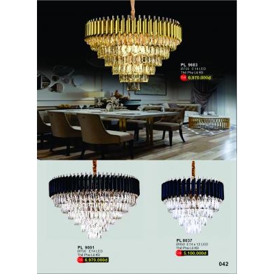 Đèn Chùm Pha Lê Cao Cấp PL 8037-9001-9683