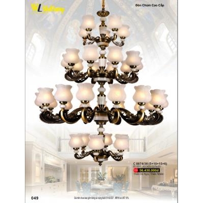 Đèn Chùm Pha Lê Cao Cấp C 8674/36