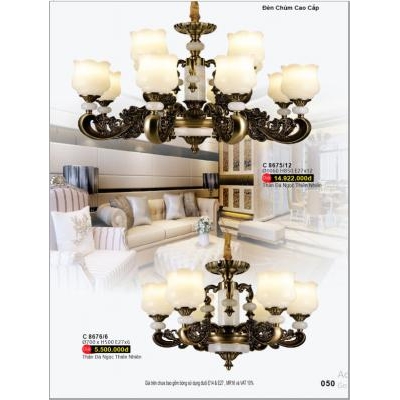 Đèn Chùm Pha Lê Cao Cấp C 8675/12 - 8676/6