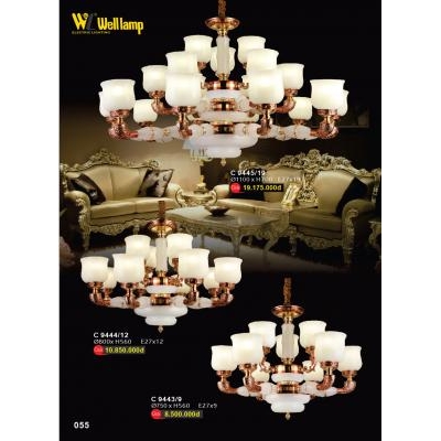 Đèn Chùm Pha Lê Cao Cấp C 9443/9 - 9444/12 - 9445/19