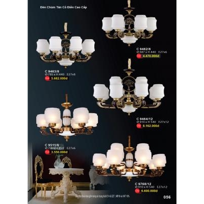 Đèn Chùm Pha Lê Tân Cổ Điển Cao Cấp