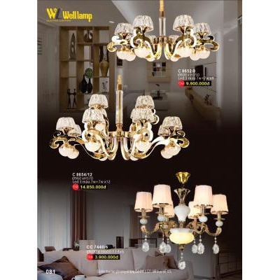 Đèn Chùm Led Pha Lê Cao Cấp C 8652/8 - 8654/12 - 7440/6