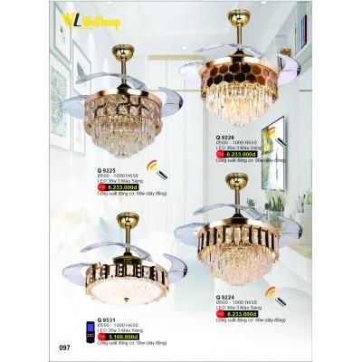 Đèn Quạt Led Cao Cấp Q 9224-9225-9226-9531