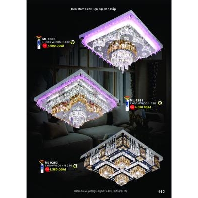 Đèn Mâm Led Hiện Đại Cao Cấp ML 9281-82 - 9263