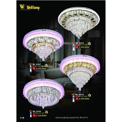 Đèn Mâm Led Hiện Đại Cao Cấp ML 9239-42-43-44