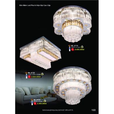 Đèn Mâm Led Hiện Đại Cao Cấp ML 8719-20-21