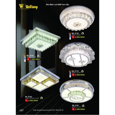 Đèn Mâm Led Hiện Đại Cao Cấp ML 8728-29-30 - 8160-61