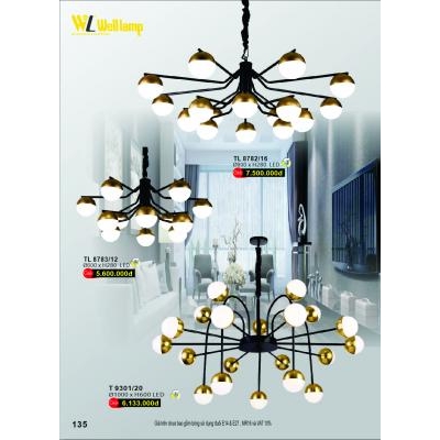 Đèn Thả Led Hiện Đại Cao Cấp TL 8782/16 - 8783/12 - 9301/20