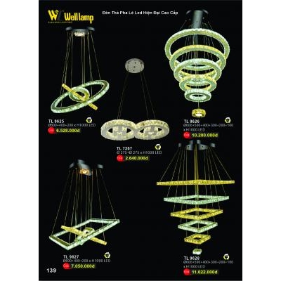Đèn Thả Led Hiện Đại Cao Cấp TL 9625-9626-9627-9628