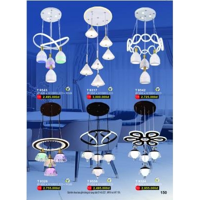 Đèn Thả Led Hiện Đại Cao Cấp T 9317-9324-9326-9542-9543-9556