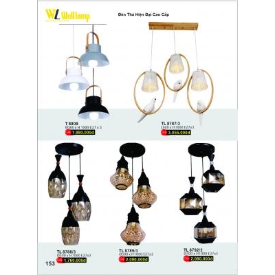 Đèn Thả Led Hiện Đại Cao Cấp T 8787-8788-8789-8809-8792