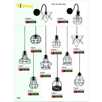 Đèn Thả Led Hiện Đại Cao Cấp T 8262-8263-8264-8265
