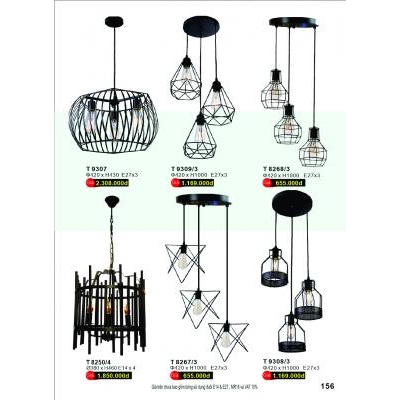 Đèn Thả Led Hiện Đại Cao Cấp T 9307-9308-9309