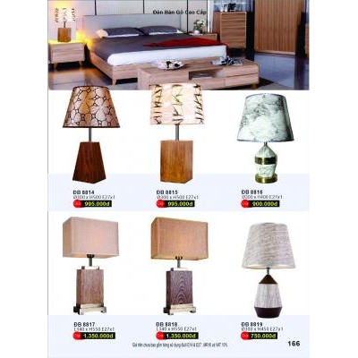 Đèn Bàn Cao Cấp ĐB 8814-8815-8816-8817-8818-8819