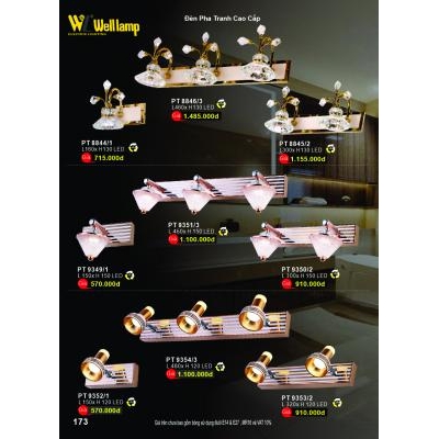 Đèn Pha Tranh Cao Cấp PT 8844-8845-8846-9349-9350-9351