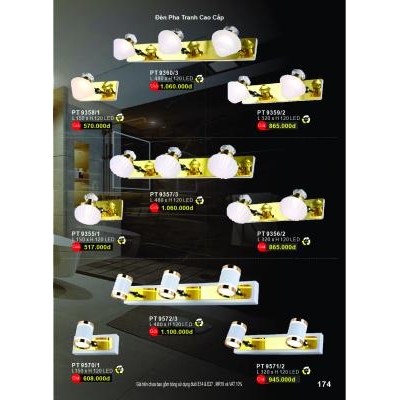 Đèn Pha Tranh Cao Cấp PT 9358-9359-9360-9355-9356-9357