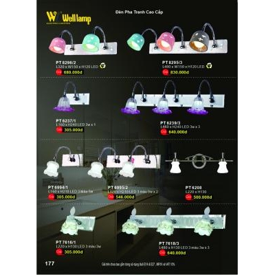 Đèn Pha Tranh Cao Cấp PT 8295-8296-6237-6239