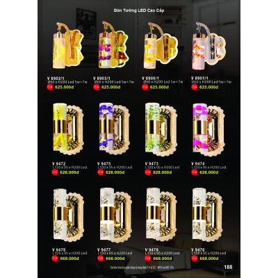Đèn Tường Led Cao Cấp V 8901-8902-8903-8900