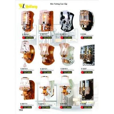 Đèn Tường Led Cao Cấp V 8911-8912-8913-8914-8915