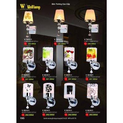 Đèn Tường Led Cao Cấp V 7651-7652-7653-8929-8930-8931