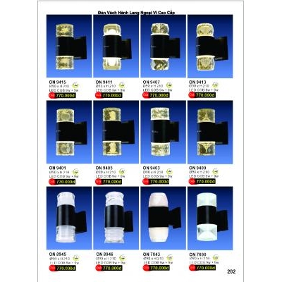 Đèn Tường Led Cao Cấp ON 9401-9403-9405-9409