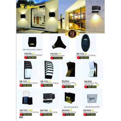 Đèn Tường Led Cao Cấp ON 7332-7333-7334-8941-8942