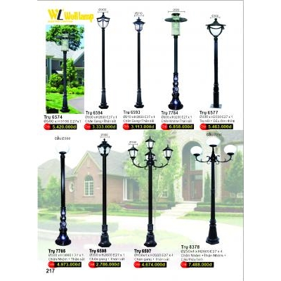 Trụ Đèn Sân Vườn 6593-6594-6597-8378