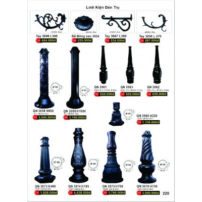 Linh Kiện Trụ Đèn