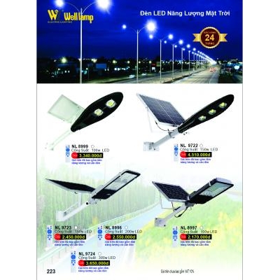 Đèn Đường Led Năng Lượng Mặt Trời NL 8999-9722-9723-9724