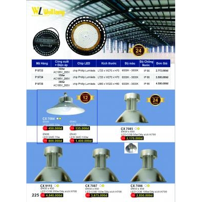 Đèn Led Nhà Xưởng Cao Cấp